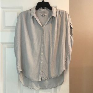Madewell Central Drapey Shirt Stripe